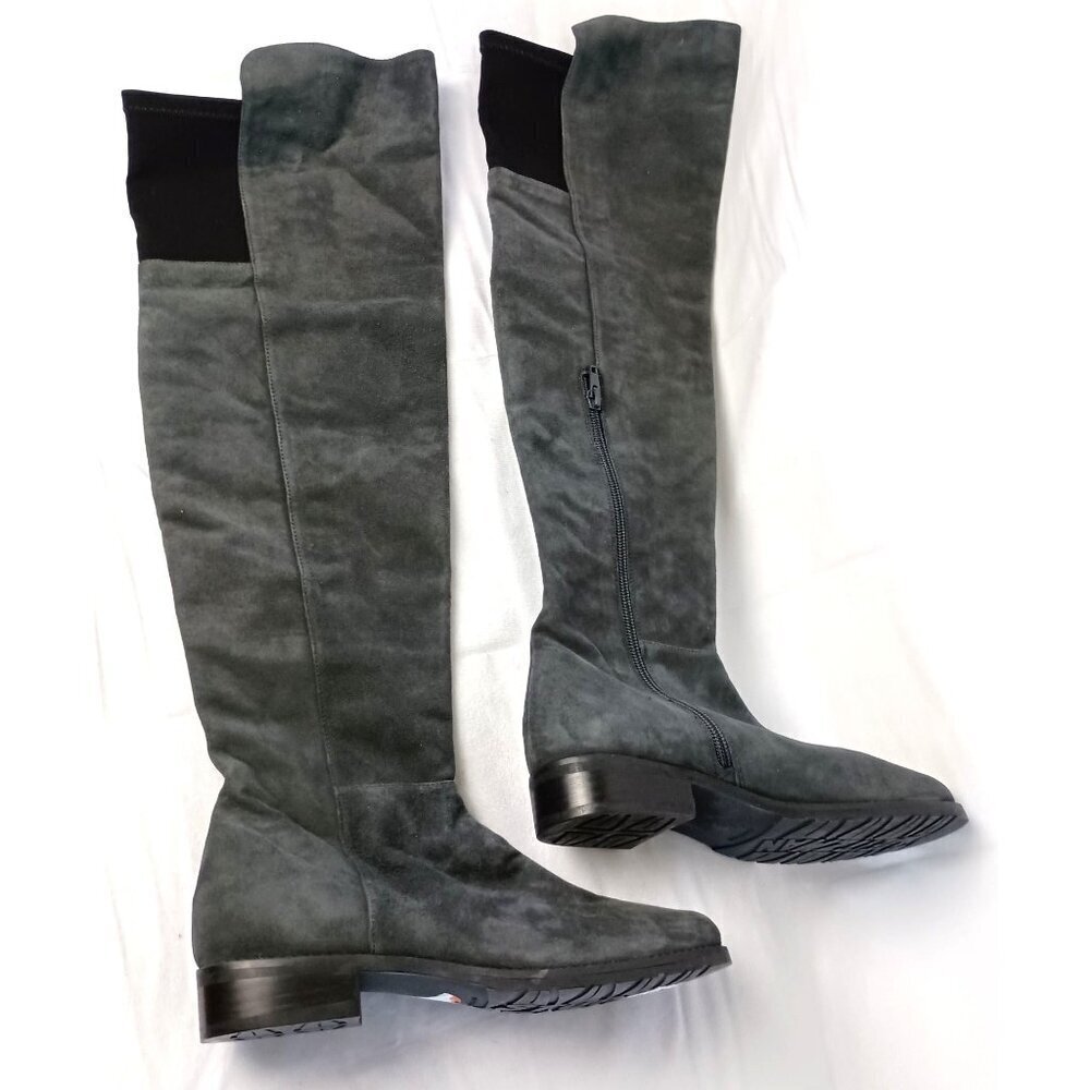 EUC! Stuart Weitzman suede knee high boots grey size 6